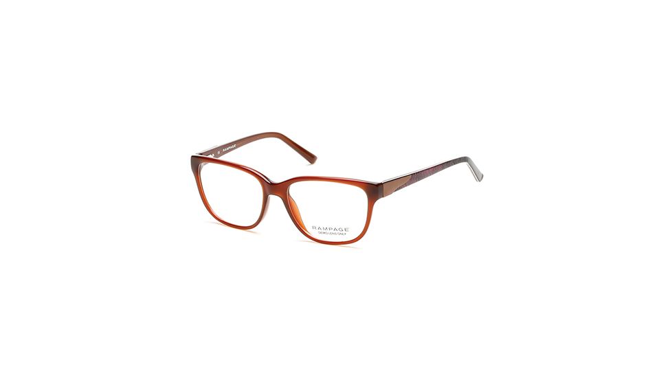 Rampage RA0195 Eyeglass Frames - Shiny Dark Brown Frame Color