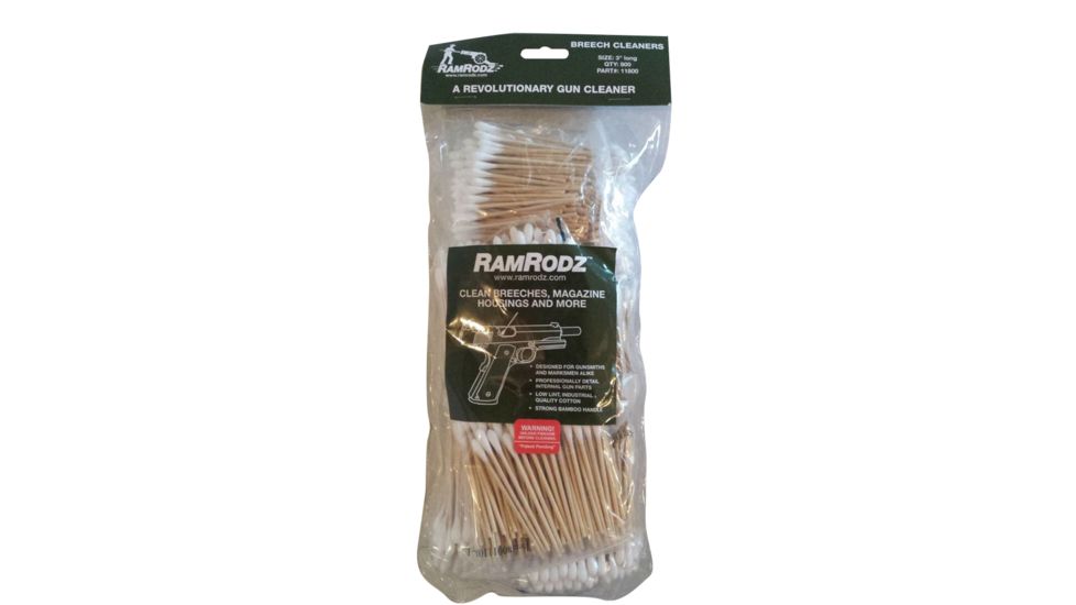 RamRodz 11800 Breech Cleaner Cotton Swab 3 800 Pack