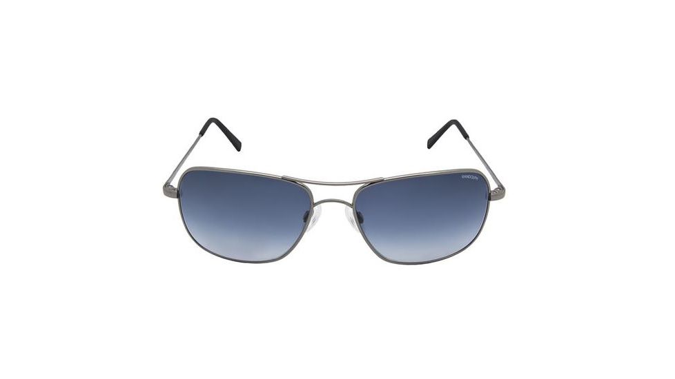 Randolph Archer Dark Ruthenium Polished Frame, Blue Gradient Nylon Lens, Dark Ruthenium Polished Frame, 59MM ARTF402-NY