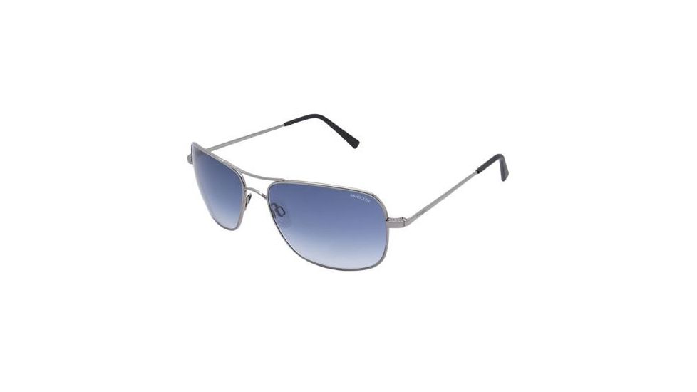 Randolph Archer Dark Ruthenium Polished Frame, Blue Gradient Nylon Lens, Dark Ruthenium Polished Frame, 59MM ARTF402-NY