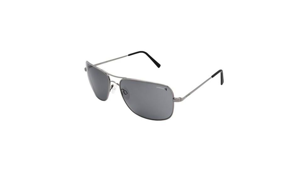 Randolph Archer Dark Ruthenium Polished Frame, Gray Polarized PC Lens, Dark Ruthenium Polished Frame, 63MM AR3F434-PC