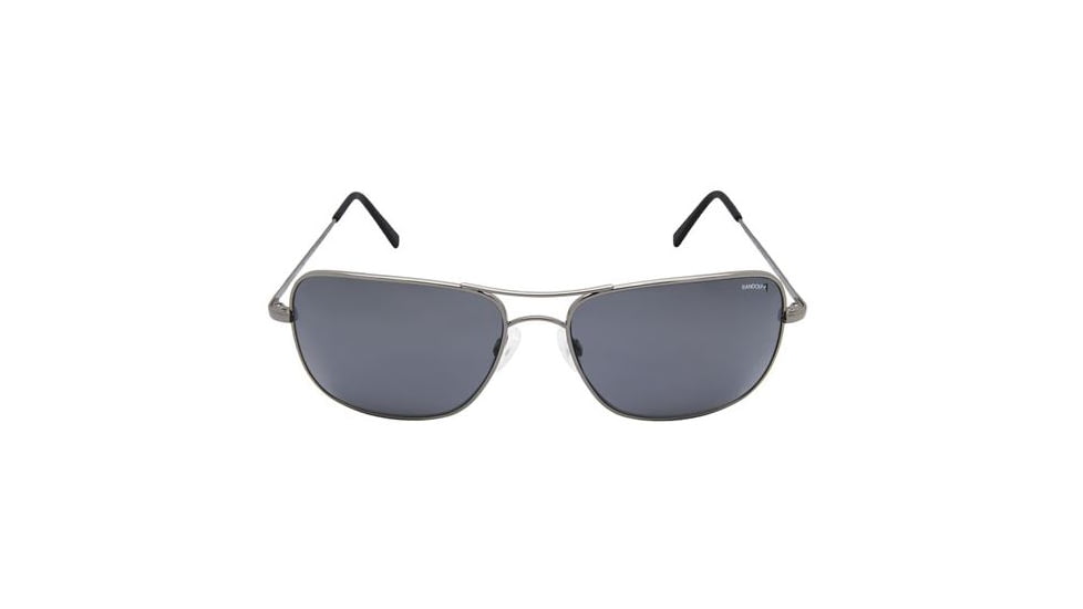 Randolph Archer Dark Ruthenium Polished Frame, Gray Polarized PC Lens, Dark Ruthenium Polished Frame, 59MM ARTF434-PC