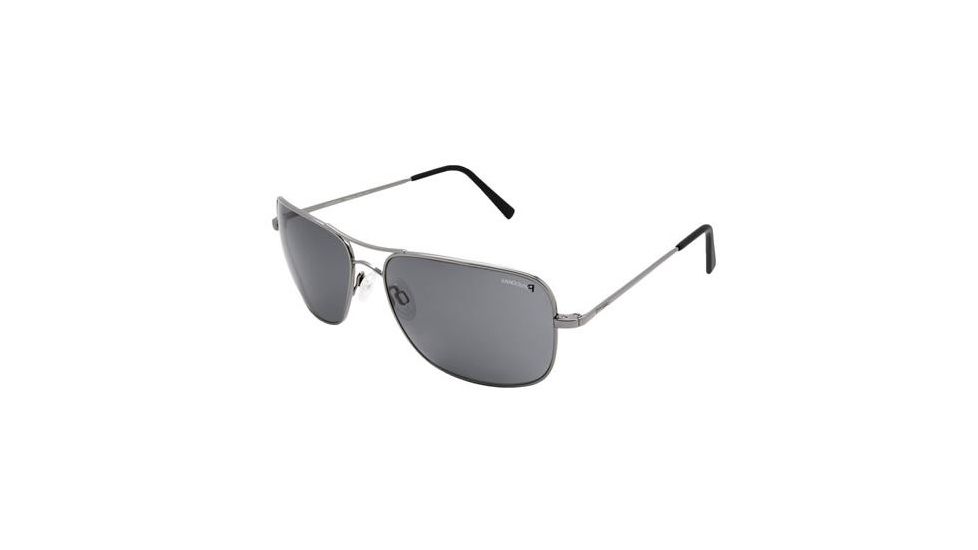 Randolph Archer Dark Ruthenium Polished Frame, Gray Polarized PC Lens, Dark Ruthenium Polished Frame, 59MM ARTF434-PC