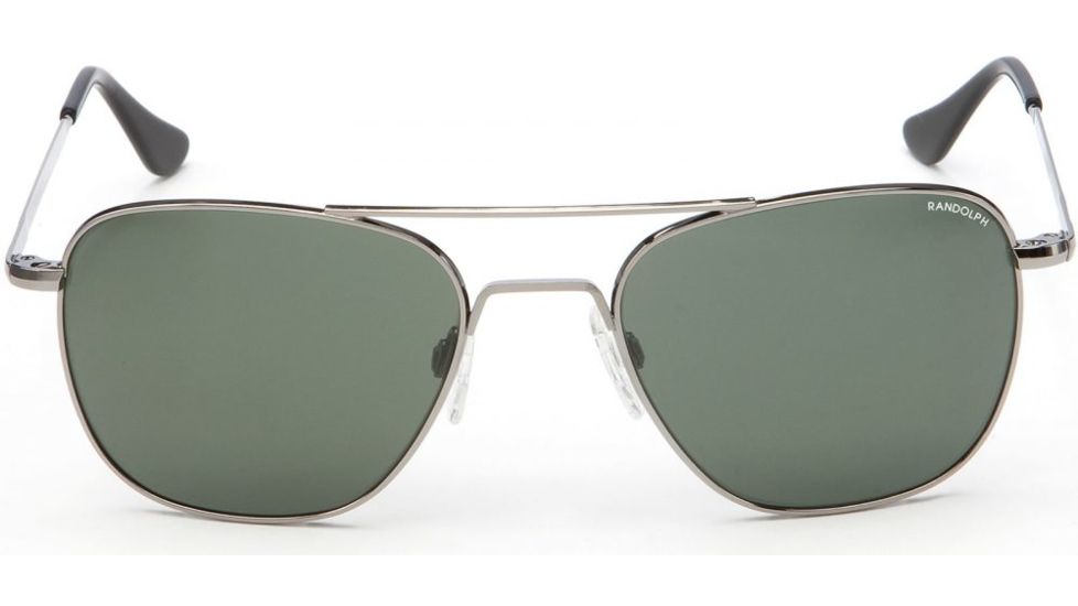 Randolph Aviator Sunglasses, Gun Metal Frame, Agx Lens, AF044