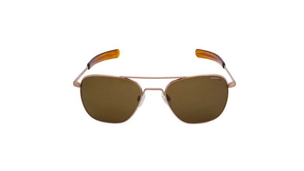 Randolph Aviator Progressive Prescription Sunglasses, Rose Gold Satin Frame, Polarized, AF5Z632PR