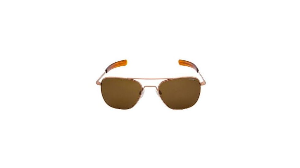 Randolph Aviator Progressive Prescription Sunglasses, Rose Gold Satin Frame, Polarized, AF8Z632PR