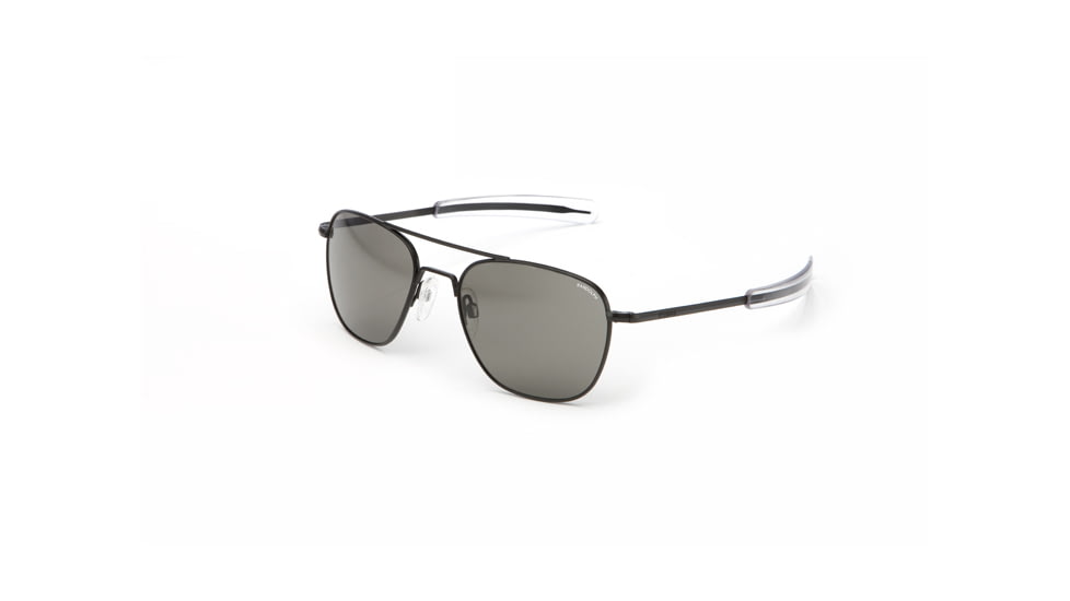 Randolph Aviator Progressive Prescription Sunglasses, Matte Black Frame, AF52611PR