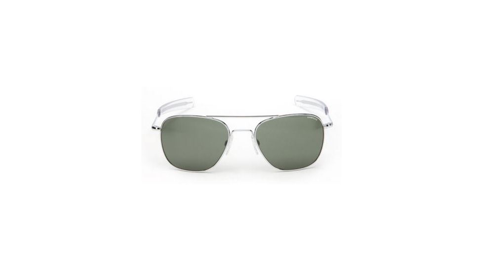 Randolph Aviator Progressive Prescription Sunglasses, White Gold Frame, Polarized, AF5G664PR