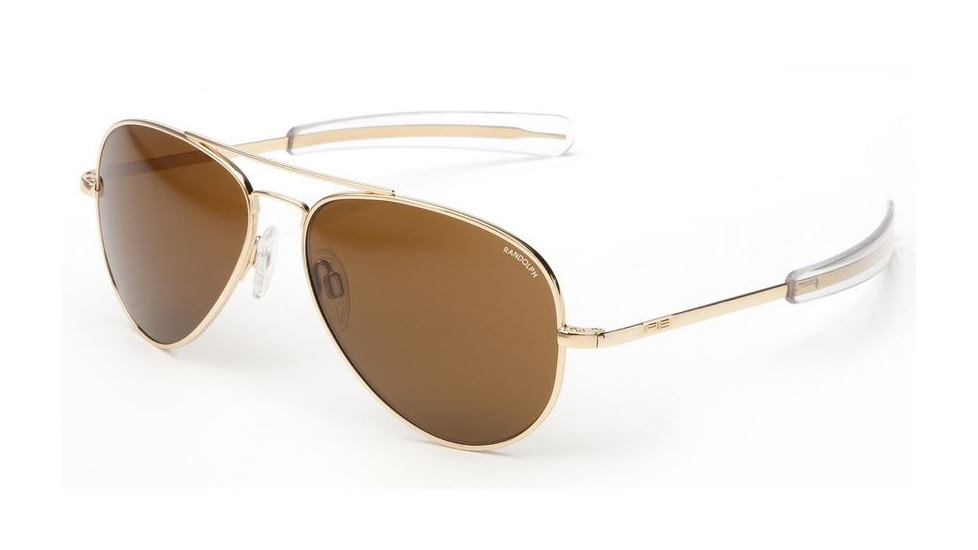 Randolph Concorde 23K Gold Frame, Tan PC Lens, 23K Gold Frame, 57MM CR71612-PC