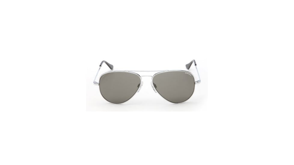 Randolph Concorde Bright Chrome Frame, Gray Polarized Glass Lens, Bright Chrome Frame, 57MM CR73434