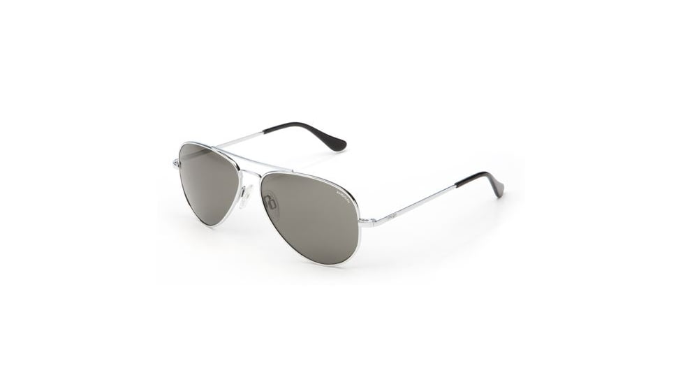 Randolph Concorde Bright Chrome Frame, Gray Polarized Glass Lens, Bright Chrome Frame, 57MM CR73434