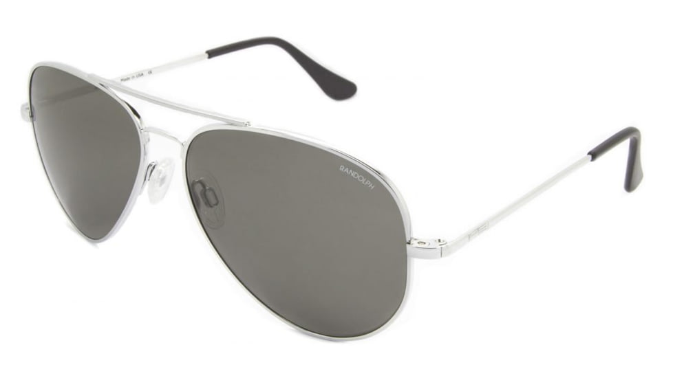 Randolph Concorde Progressive Prescription Sunglasses, Bright Chrome Frame, CR020PR