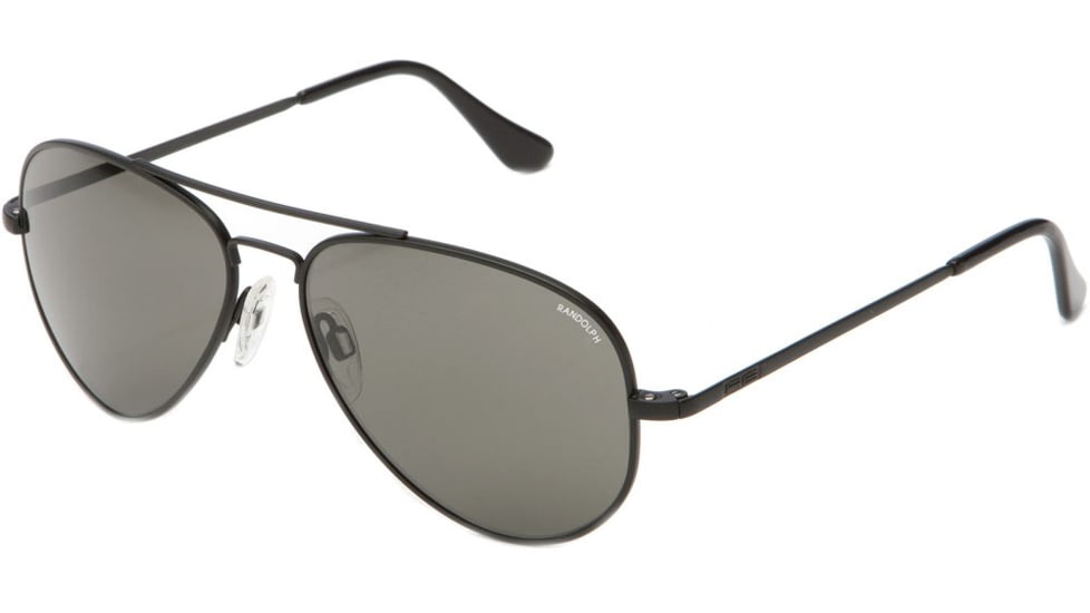Randolph Concorde Progressive Prescription Sunglasses, Matte Black Frame, CR110PR