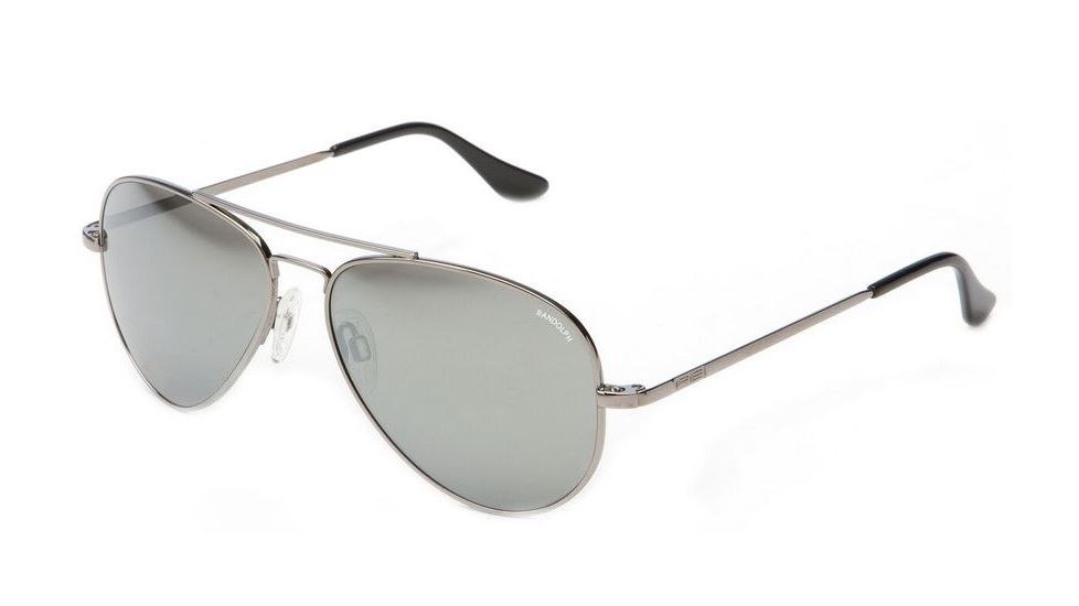Randolph Concorde Gun Metal Frame, Gray Flash Mirror Glass Lens, Gun Metal Frame, 61MM CR1R463