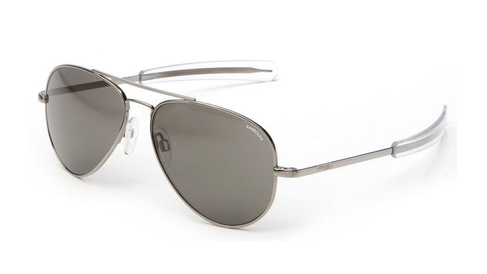Randolph Concorde Gun Metal Frame, Gray Polarized Glass Lens, Gun Metal Frame, 57MM CR7R634