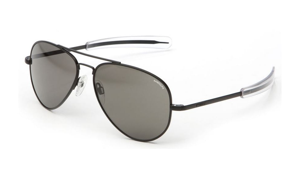 Randolph Concorde Matte Black Frame, Gray Glass Lens, Matte Black Frame, 57MM CR72611