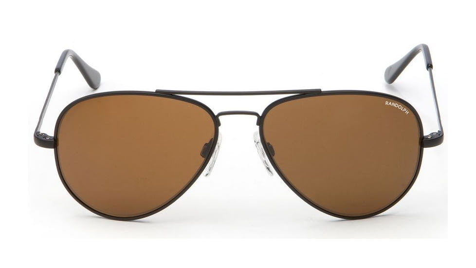 Randolph Concorde Matte Black Frame, Tan Polarized PC Lens, Matte Black Frame, 57MM CR72432-PC