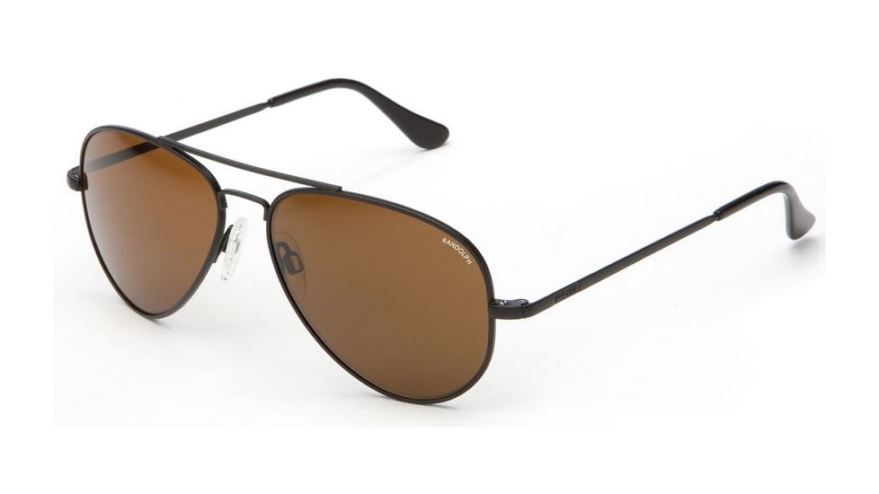 Randolph Concorde Matte Black Frame, Tan Polarized PC Lens, Matte Black Frame, 57MM CR72432-PC