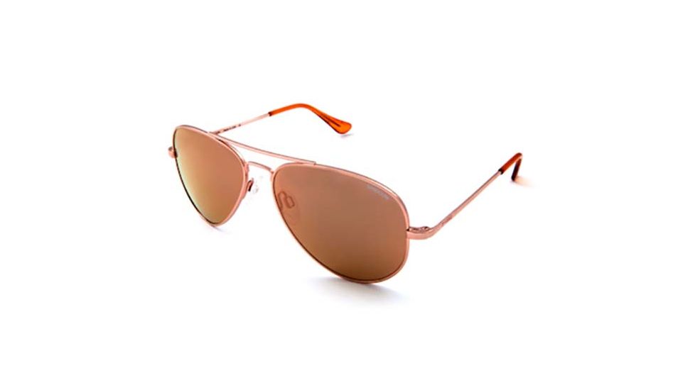 Randolph Concorde Sunglasses, Rose Gold 23K Frame, Rose Gold Fl Mirror PC Lens, CR25466-PC