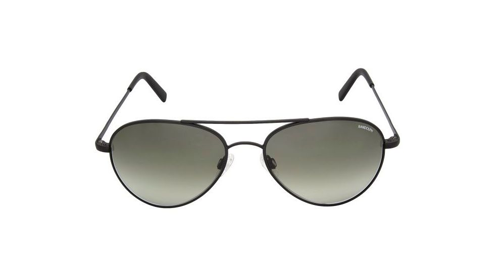 Randolph Coronado Single Vision Prescription Sunglasses, Matte Black Frame, AA72401-2-NYSV