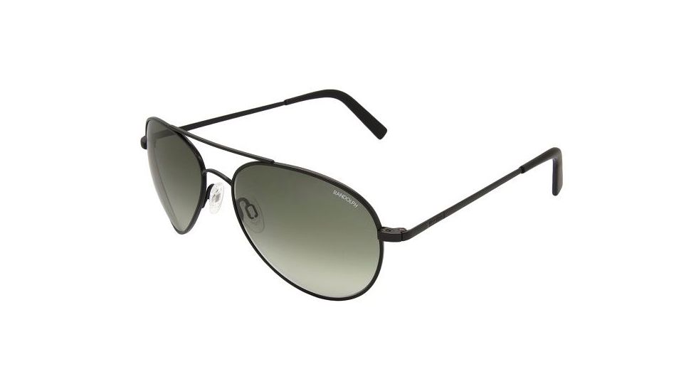 Randolph Coronado Single Vision Prescription Sunglasses, Matte Black Frame, AA72401-2-NYSV