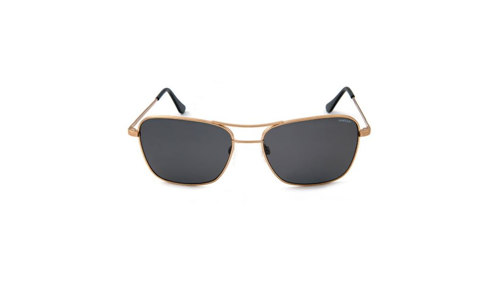 Randolph Corsair Almond Gold Frame, Gray Polarized PC Lens, Almond Gold Frame, 58MM CS8A434-PC
