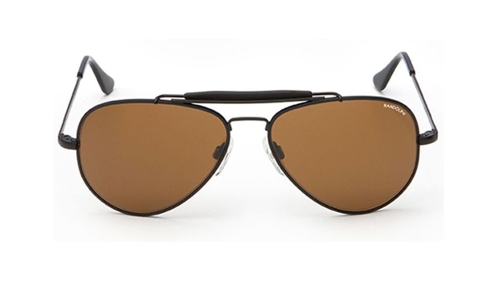 Randolph Sportsman Matte Black Frame, Tan PC Lens, Matte Black Frame, 57MM SP72412-PC