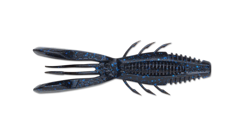 Rapala CrushCity Bronco Bug, 6 Pack, Black Blue Flake, 4in, CCBRB4BKB