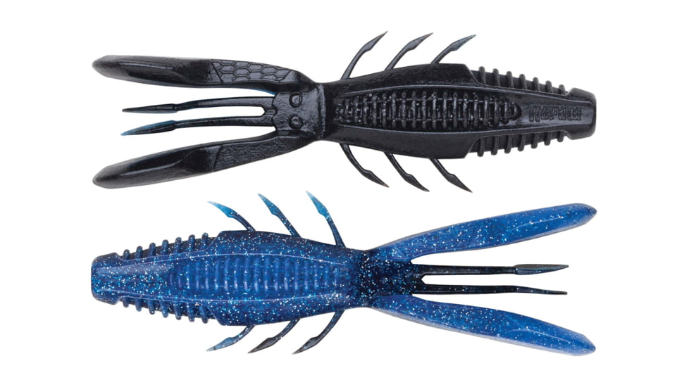 Rapala CrushCity Bronco Bug, 6 Pack, Black N Blue, 4in, CCBRB4BKNB
