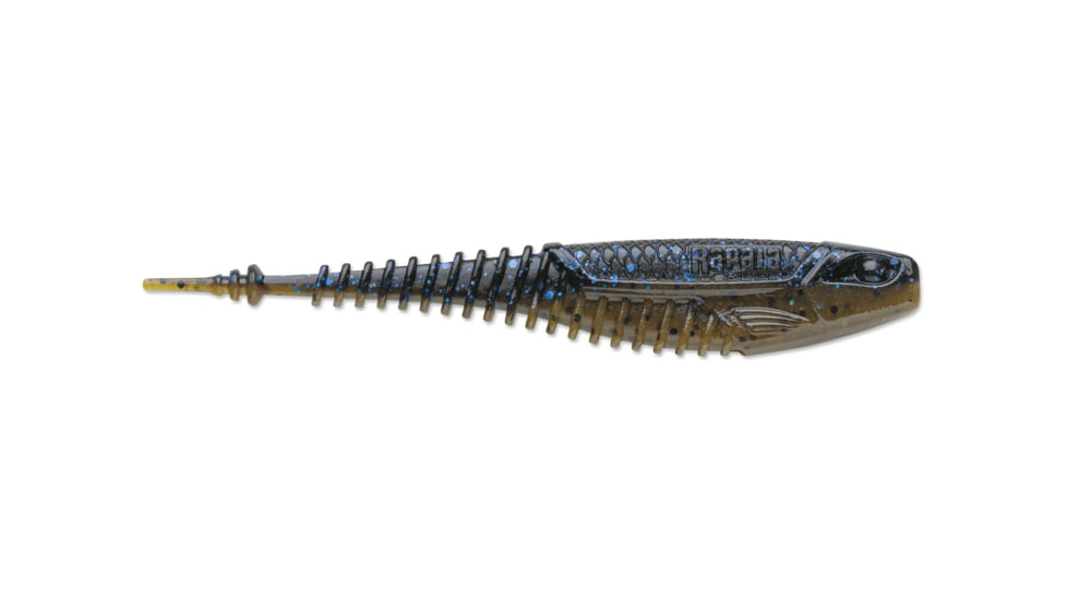 Rapala CrushCity Freeloader, 6 Pack, Black Blue Green Pumpkin, 4-1/4in, CCFLD4BBGP