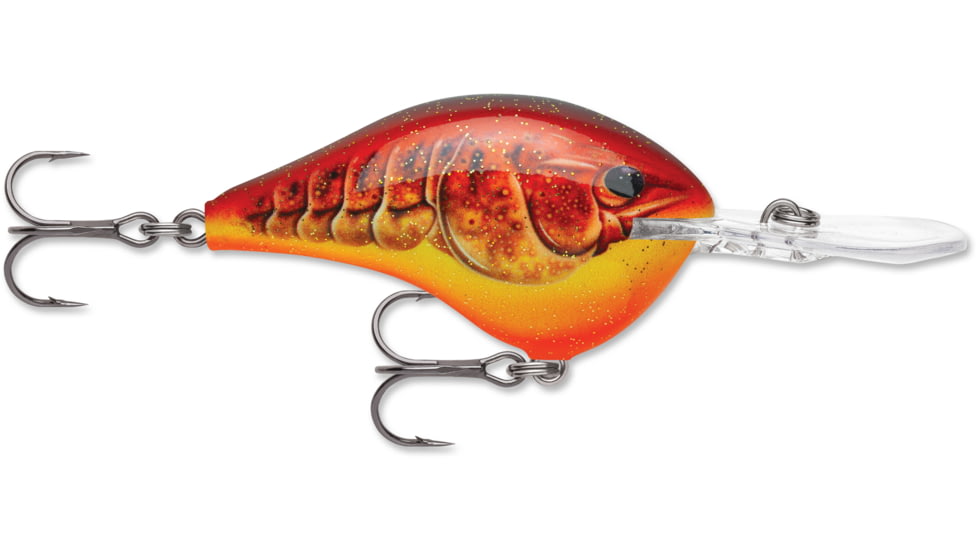 Rapala DTDives-To Crankbait, 2-3/4in, 16ft, 3/4oz, Crystal Craw, DT16CSCW