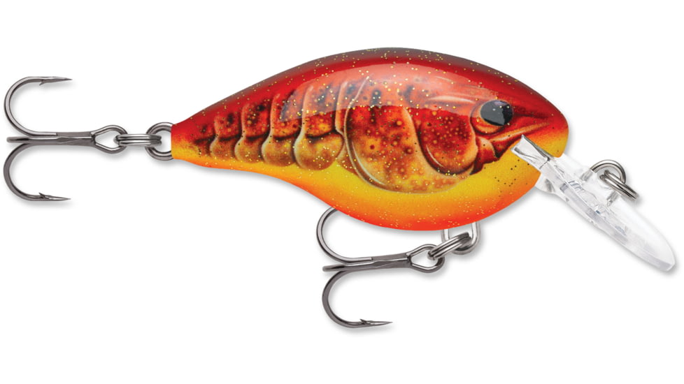 Rapala DTDives-To Crankbait, 2in, 4ft, 5/16oz, Crystal Craw, DT04CSCW