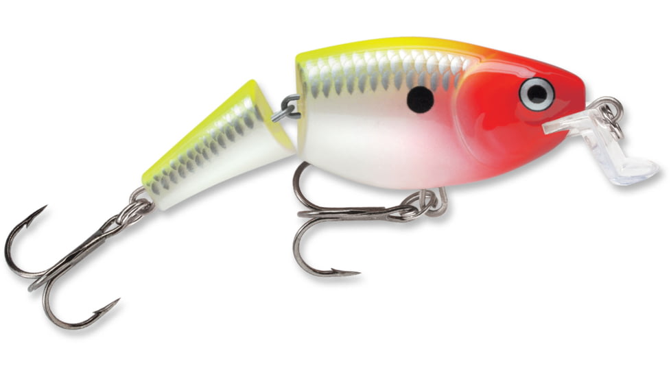 Rapala Jointed Shallow Shad Rap Crankbait, 2ft, 1/4oz, Suspending, Clown, JSSR05CLN