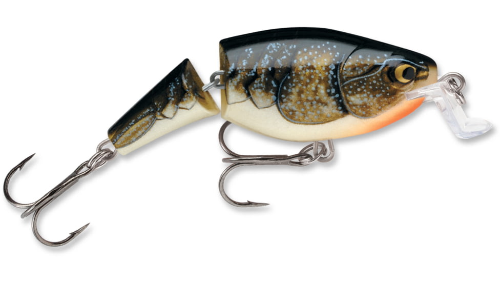 Rapala Jointed Shallow Shad Rap Crankbait, 2ft, 1/4oz, Suspending, Crawdad, JSSR05CW