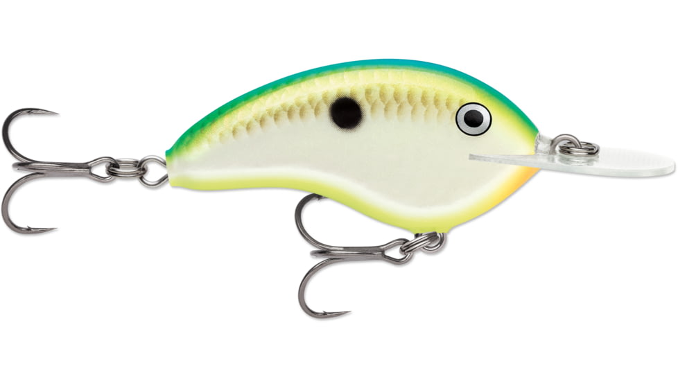 Rapala OG Deep Tiny 07 5/16 oz, 7' Depth, Two #5 Treble Hooks, Citrus Shad, OGT07CTSD