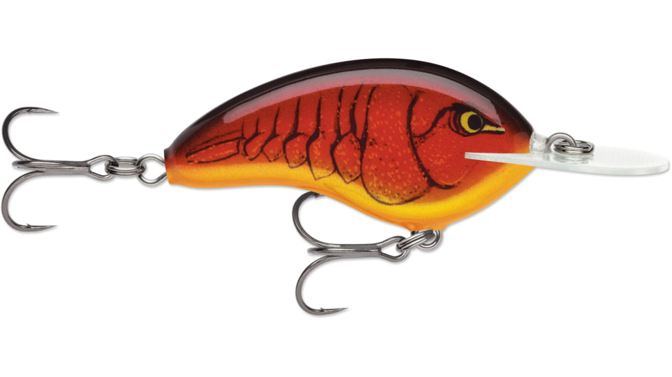 Rapala OG Deep Tiny 07 5/16 oz, 7' Depth, Two #5 Treble Hooks, Classic Craw, OGT07CCW