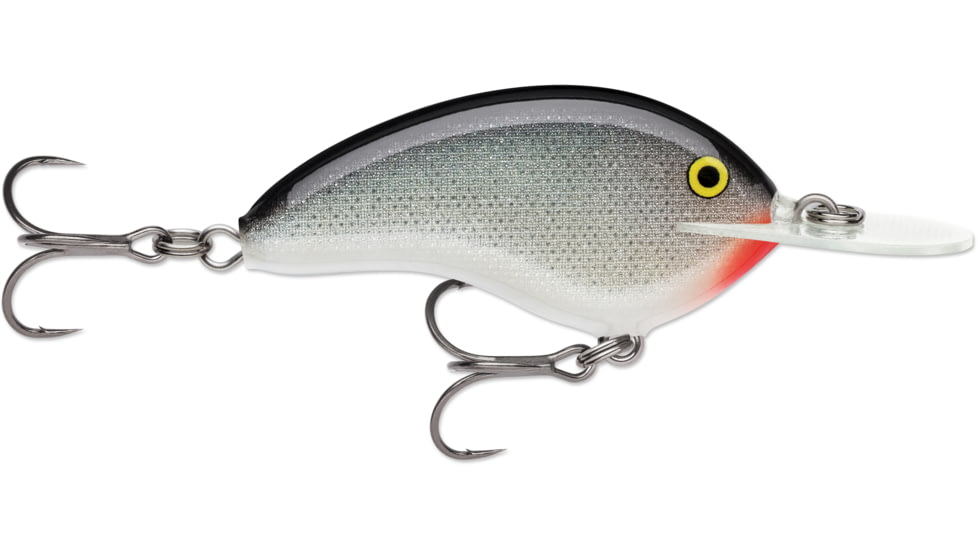 Rapala OG Deep Tiny 07, 5/16 oz, 7' Depth, Two #5 Treble Hooks Silver, OGT07S