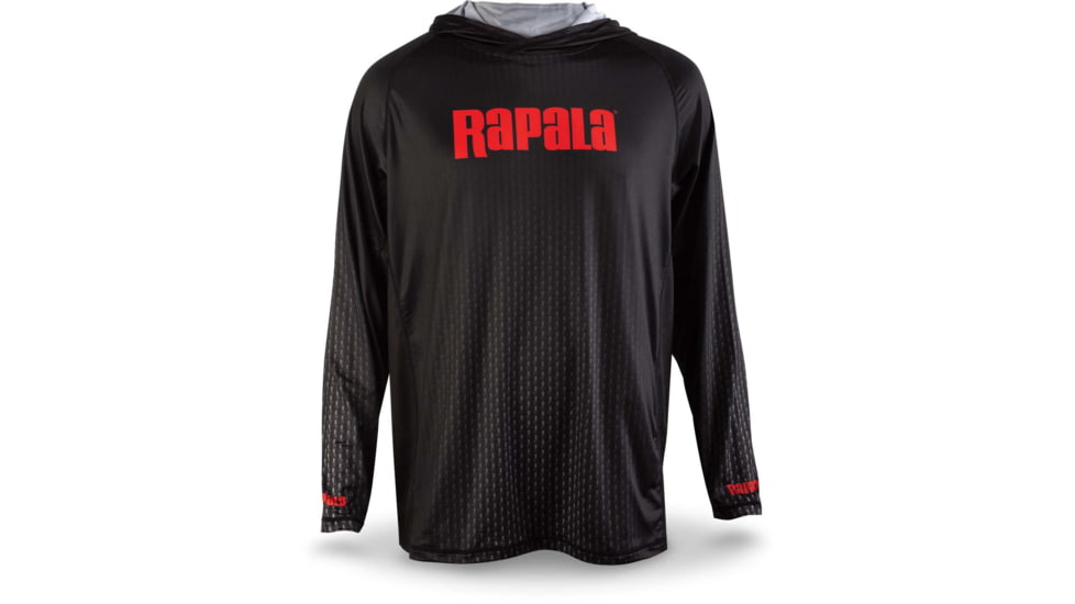 Rapala Performance Hood, Pattern Black Red, 3XL, RPH013XL
