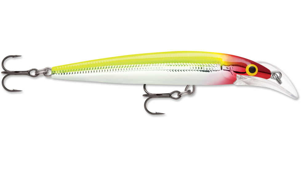 Rapala Scatter Rap Deep Husky Jerk 10, Clown, 4in, 3/8oz., SCRDHJ10CLN