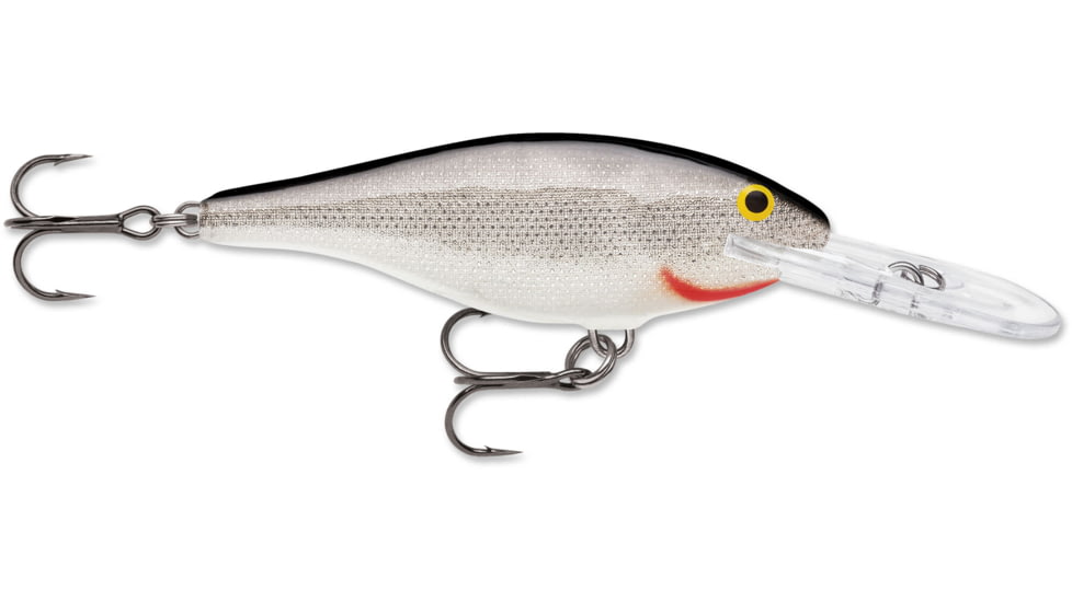 Rapala Shad Rap Crankbait, 2in, 3/16 oz, Floating, Silver, SR05S