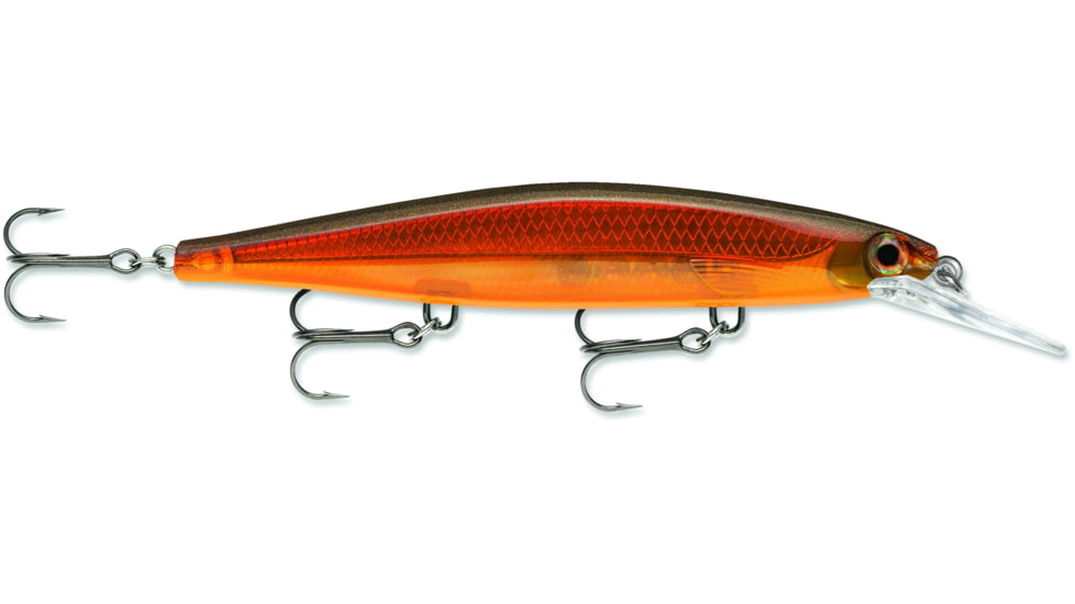 Rapala Shadow Rap Deep Jerkbait, Sinking, Molten Copper, 4 3/8in, 7/16oz, SDRD11MLC
