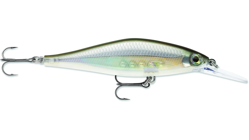Rapala Shadow Rap Lure, Ghost Shiner, 3-1/8in, 3/8oz, SDRSD09GHSH