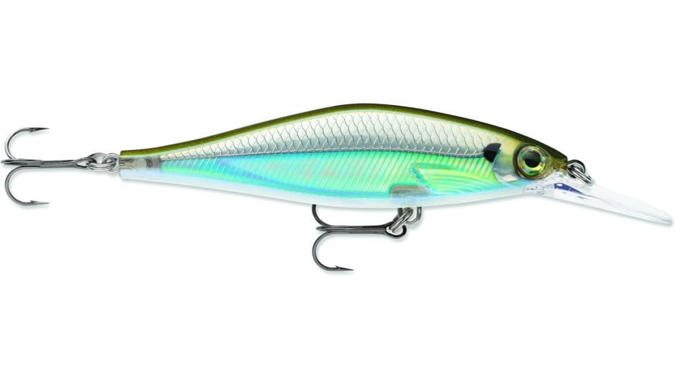 Rapala Shadow Rap Lure, Moss Back Shiner, 3-1/8in, 3/8oz, SDRSD09MBS