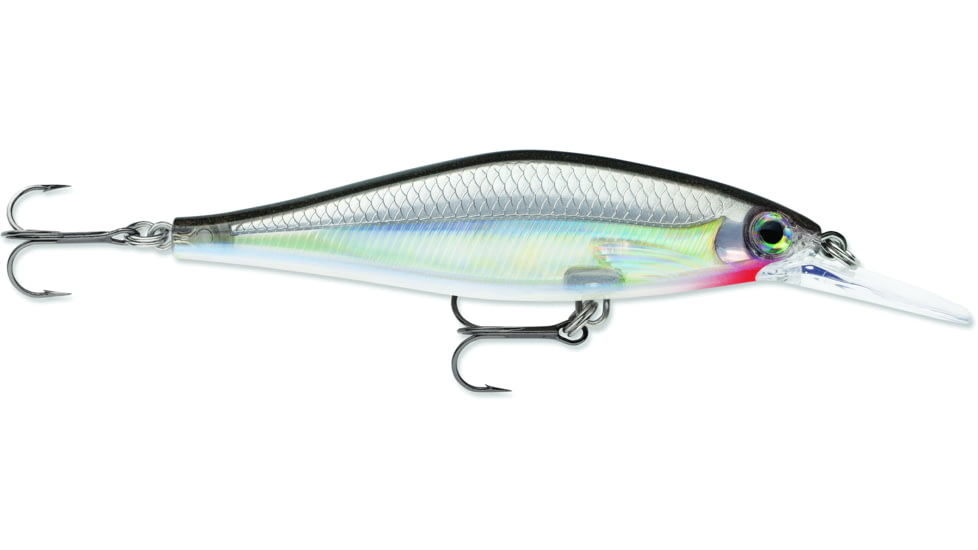 Rapala Shadow Rap Lure, Silver, 3-1/8in, 3/8oz, SDRSD09S