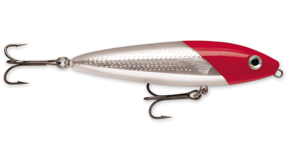 Rapala Skitter Walk Topwater Lure, Floating, Red Head, 7/16oz, 3 1/8in, SW08RH