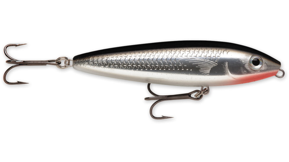 Rapala Skitter Walk Topwater Lure, Floating, Silver Mullet, 7/16oz, 3 1/8in, SW08SMU