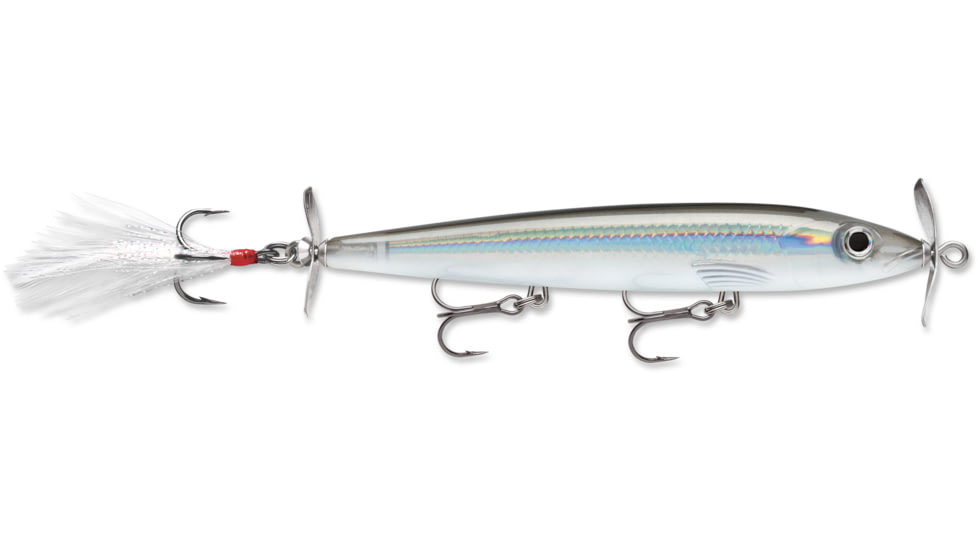 Rapala X-Rap Prop Crankbait, 4 3/8in, 3/8 oz, Floating, Pearl Grey Shiner, XRPR11PGS