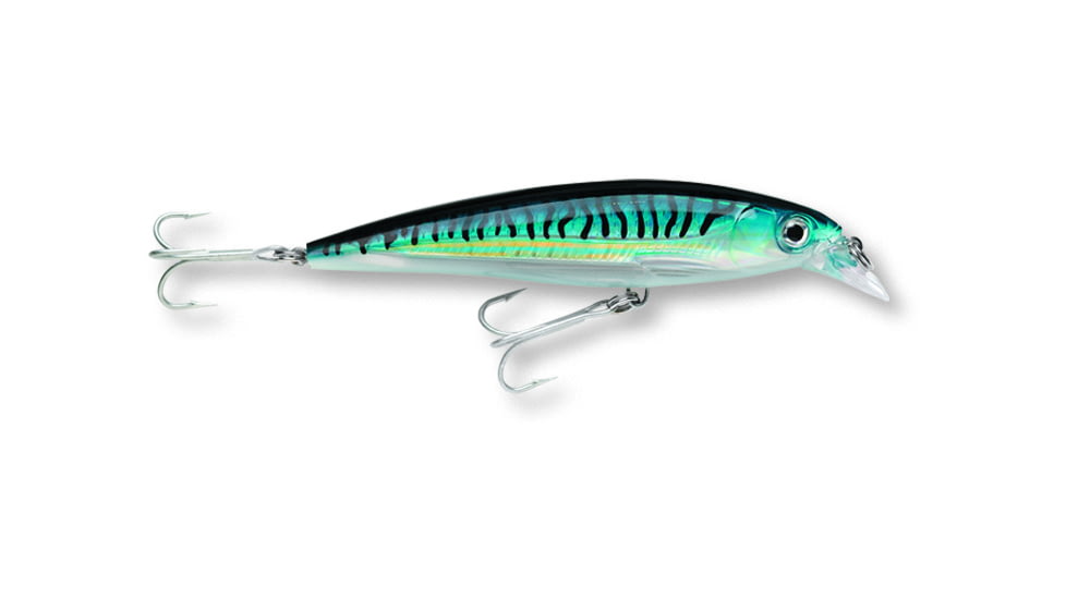 Rapala X-Rap Saltwater 10 Slashbait, 4", 7/16 oz, Silver Blue Mackerel, Suspending, SXR10SBM