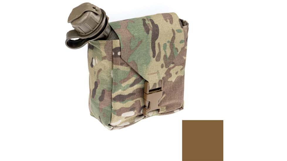 Raptor Tactical 2Q Canteen Pouch, Coyote Brown, 2QC-CB