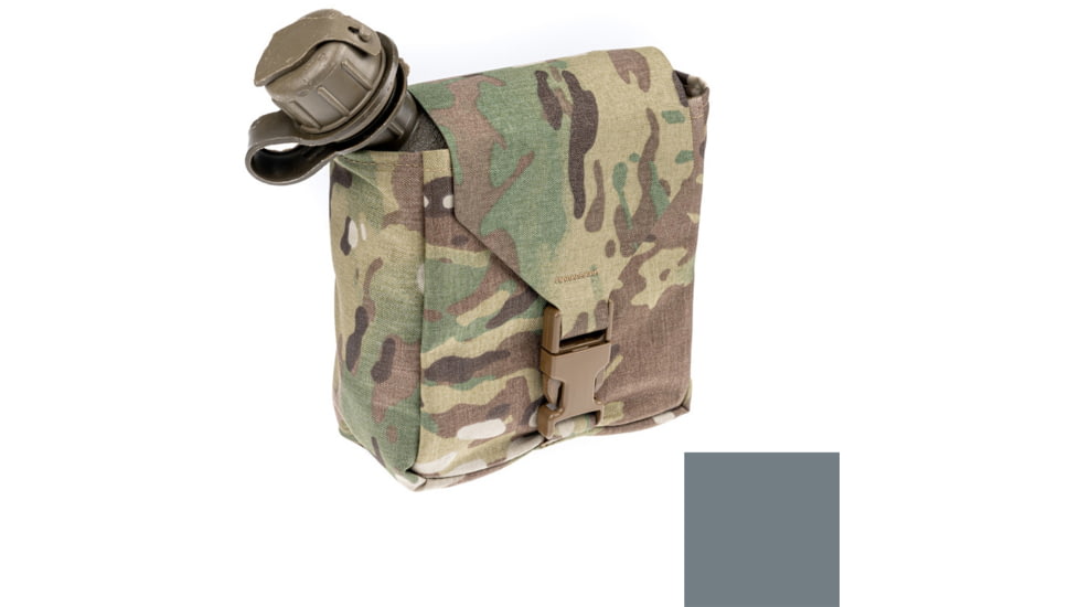Raptor Tactical 2Q Canteen Pouch, Tactical Grey, 2QC-TG